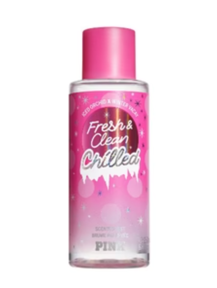 VICTORIA'S SECRET PINK FRESH & CLEAN CHILLED BODY MIST SPRAY 8.4 OZ
