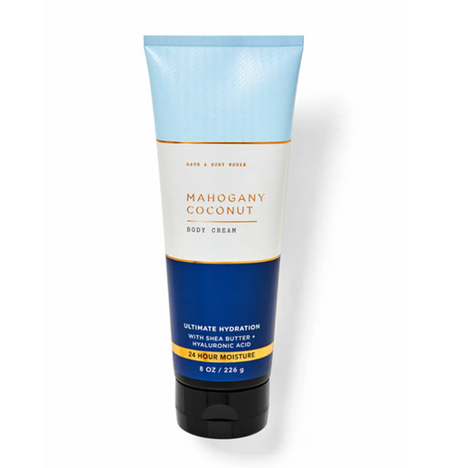 Bath & Body Works – Mahogany Coconut Body Cream for Men (8 oz / 226 g)
