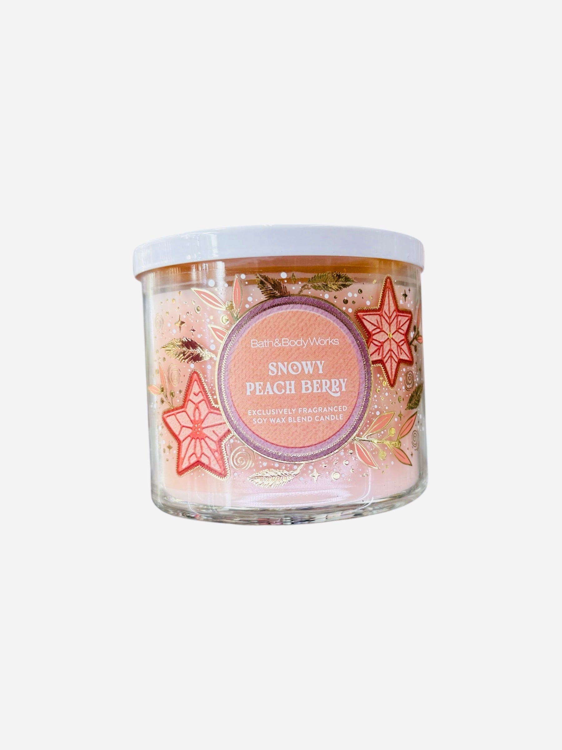 Snowy Peach Berry Candle 14.5 oz / 411 g