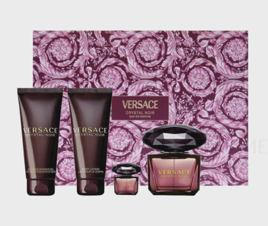 Versace Crystal Noir 3oz — 4-Piece Gift Set