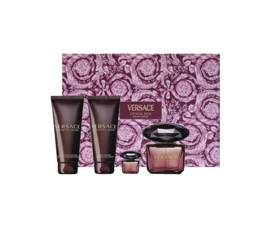 Versace Crystal Noir 3oz — 4-Piece Gift Set