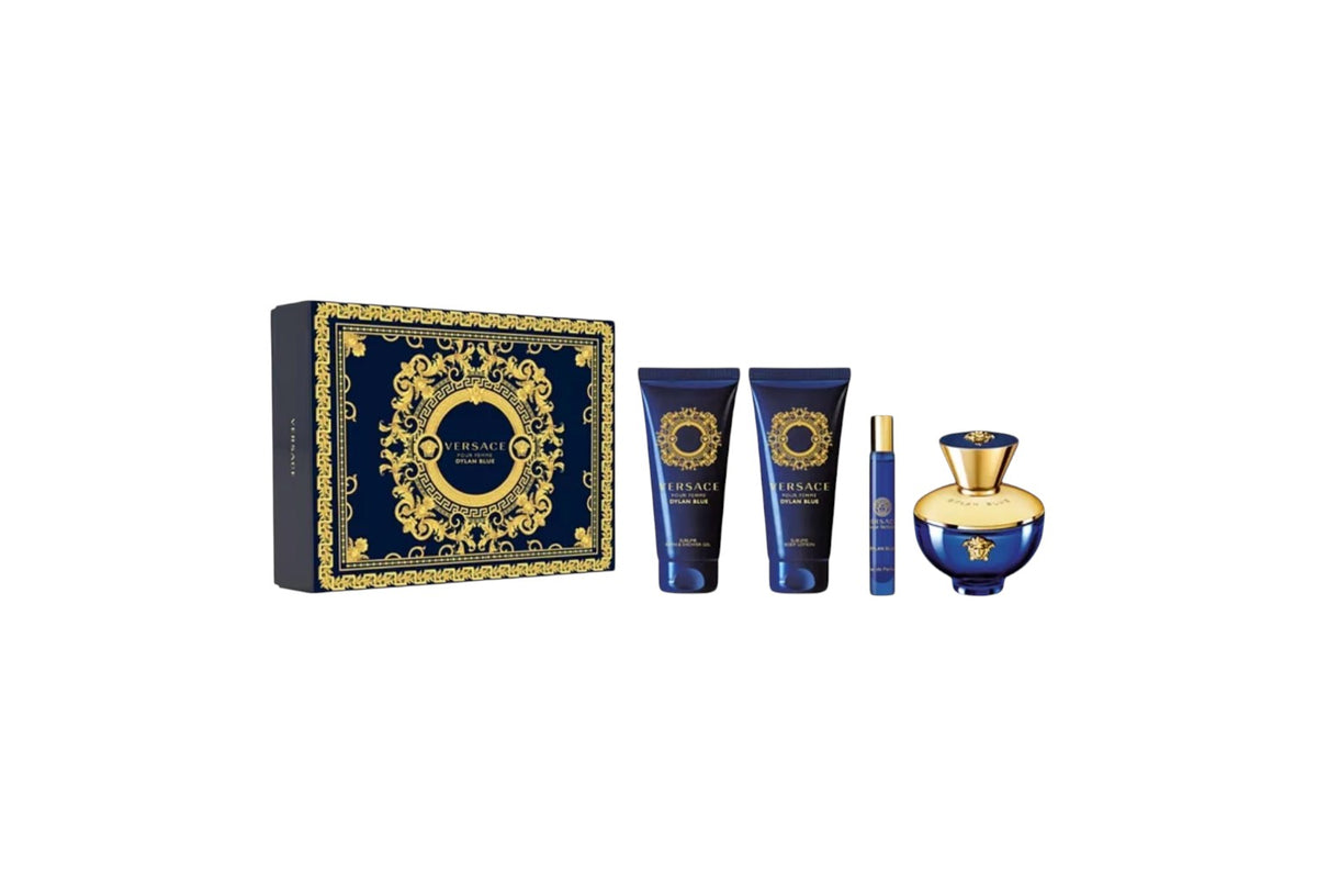 Versace Dylan Blue Pour Femme 4-Piece Gift Set – 3.4 oz